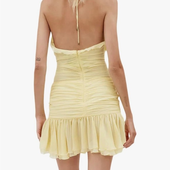 HALTER RUCHED MINI DRESS - Picture 2 of 3